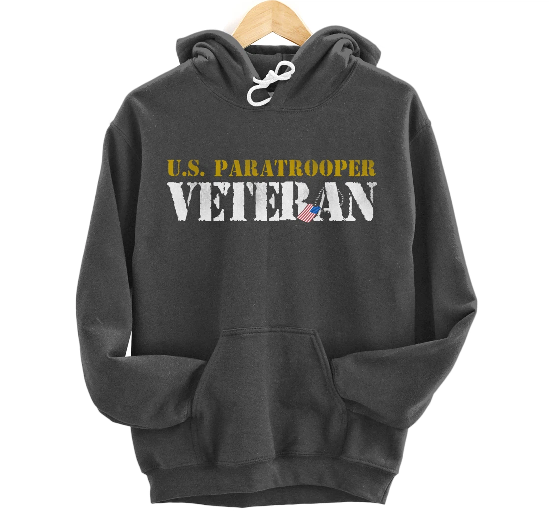 US Paratrooper Army Veteran Airborne Division Pullover Hoodie