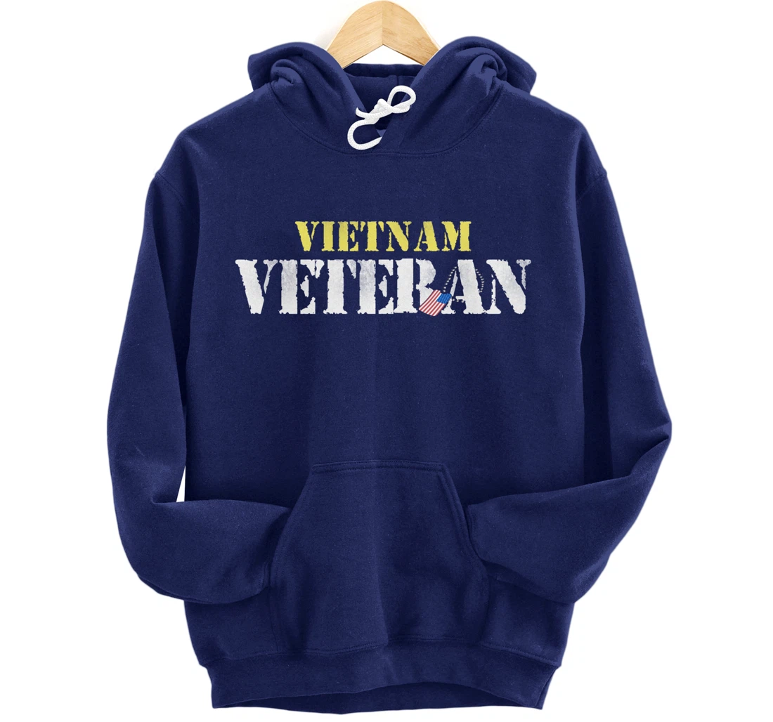 Vietnam Veteran US Flag Gift - Vietnam War Vet Pullover Hoodie