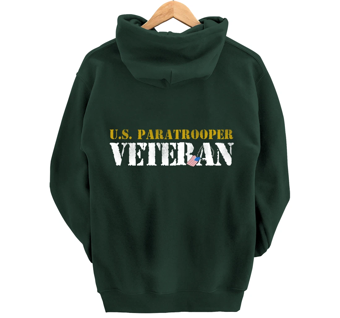 US Paratrooper Army Veteran Airborne Division Pullover Hoodie