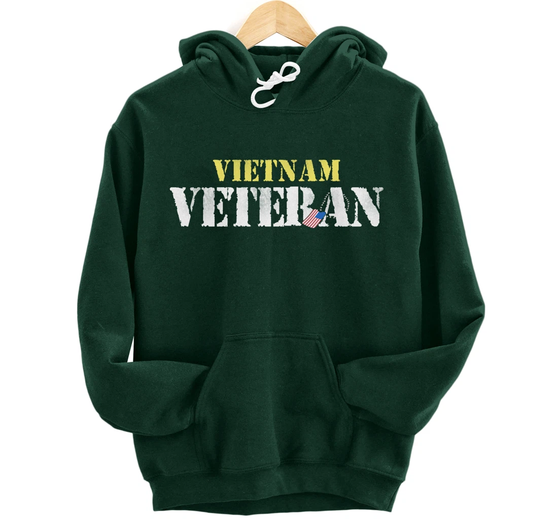 Vietnam Veteran US Flag Gift - Vietnam War Vet Pullover Hoodie