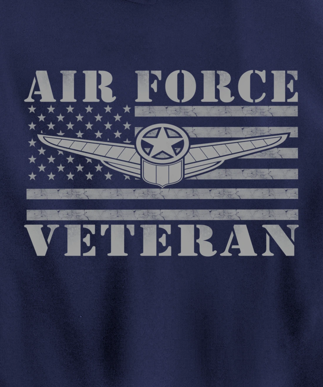 Veteran US Air Force - American Flag Veterans Mens Top Pullover Hoodie