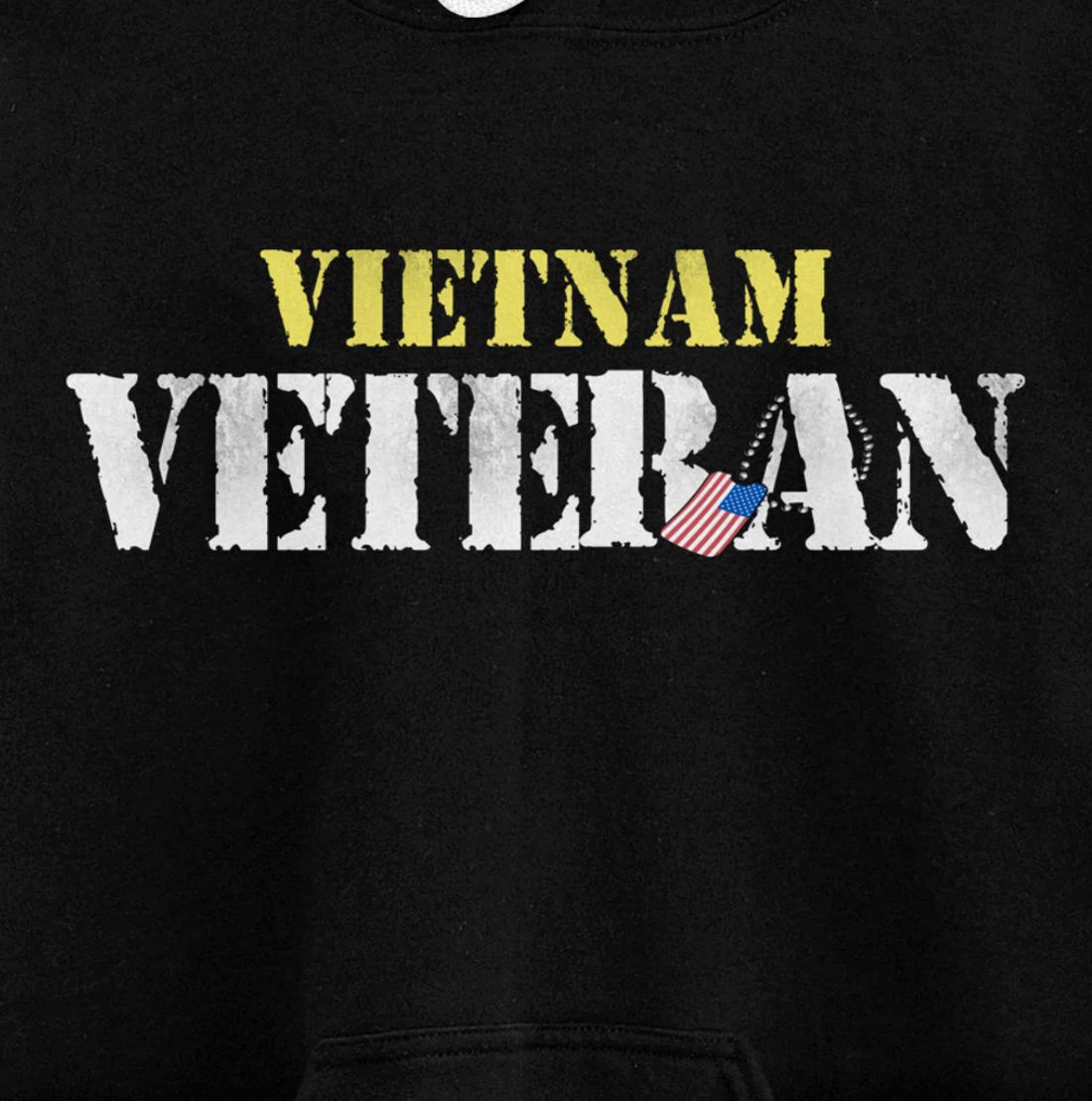 Vietnam Veteran US Flag Gift - Vietnam War Vet Pullover Hoodie
