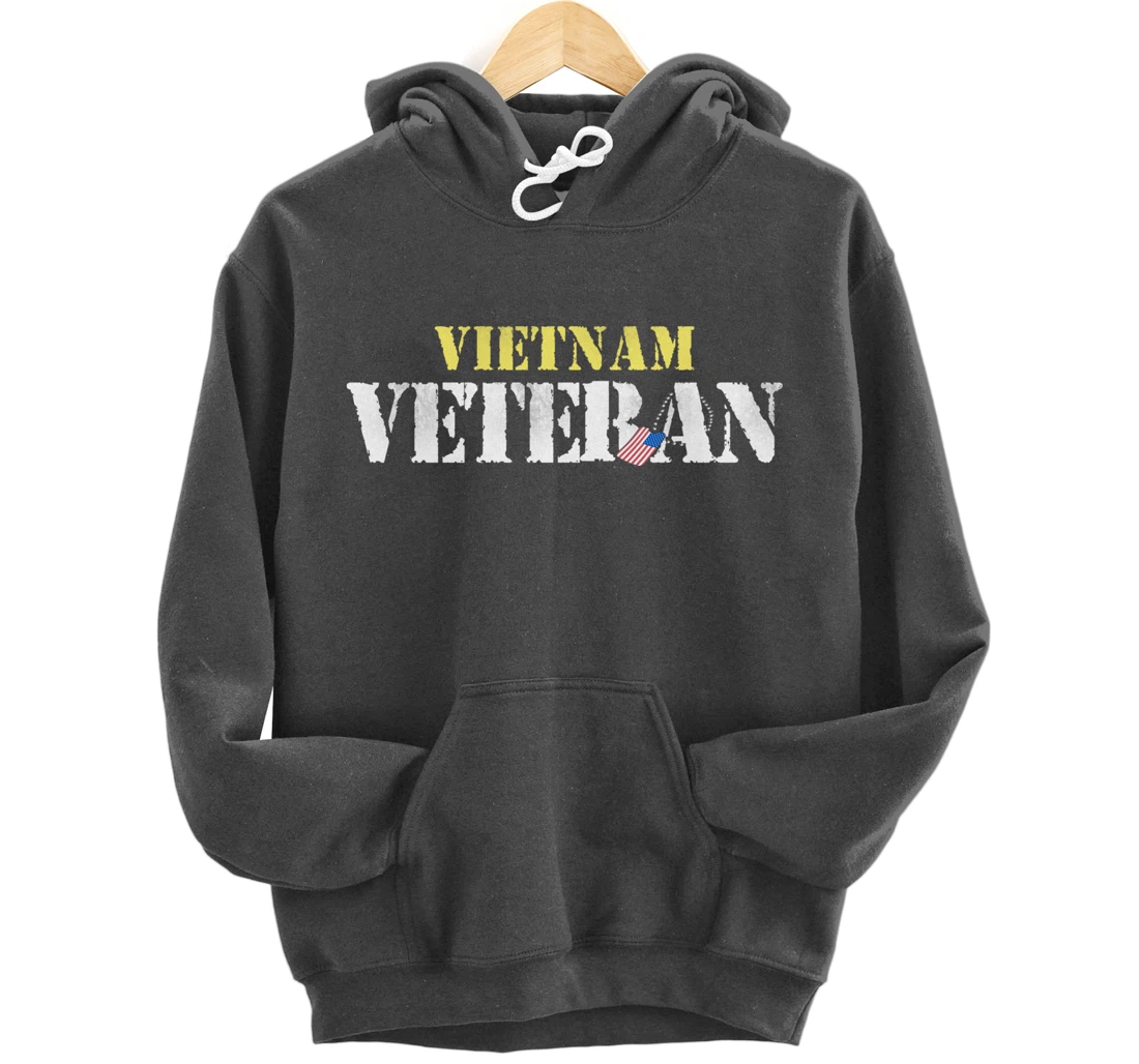 Vietnam Veteran US Flag Gift - Vietnam War Vet Pullover Hoodie
