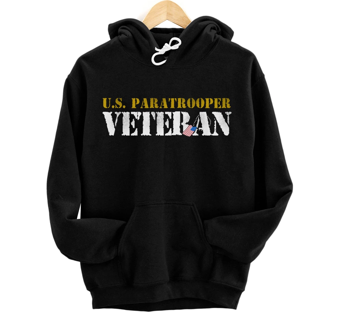 US Paratrooper Army Veteran Airborne Division Pullover Hoodie