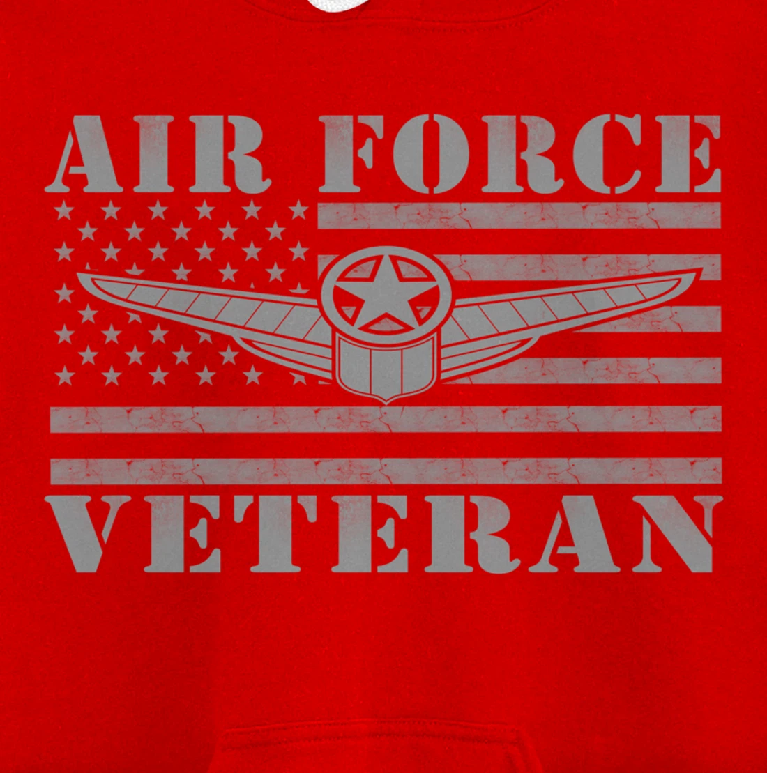 Veteran US Air Force - American Flag Veterans Mens Top Pullover Hoodie