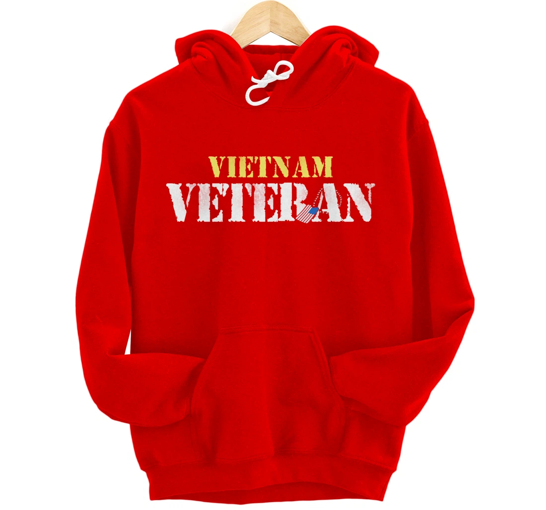 Vietnam Veteran US Flag Gift - Vietnam War Vet Pullover Hoodie