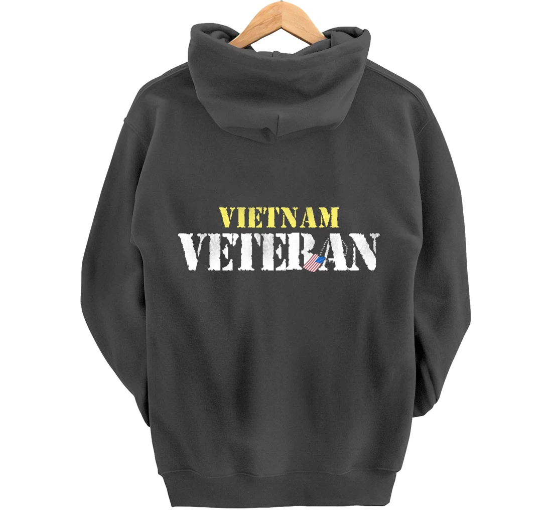 Vietnam Veteran US Flag Gift - Vietnam War Vet Pullover Hoodie