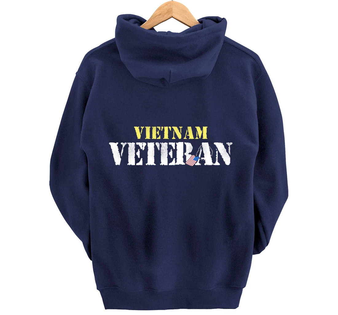 Vietnam Veteran US Flag Gift - Vietnam War Vet Pullover Hoodie
