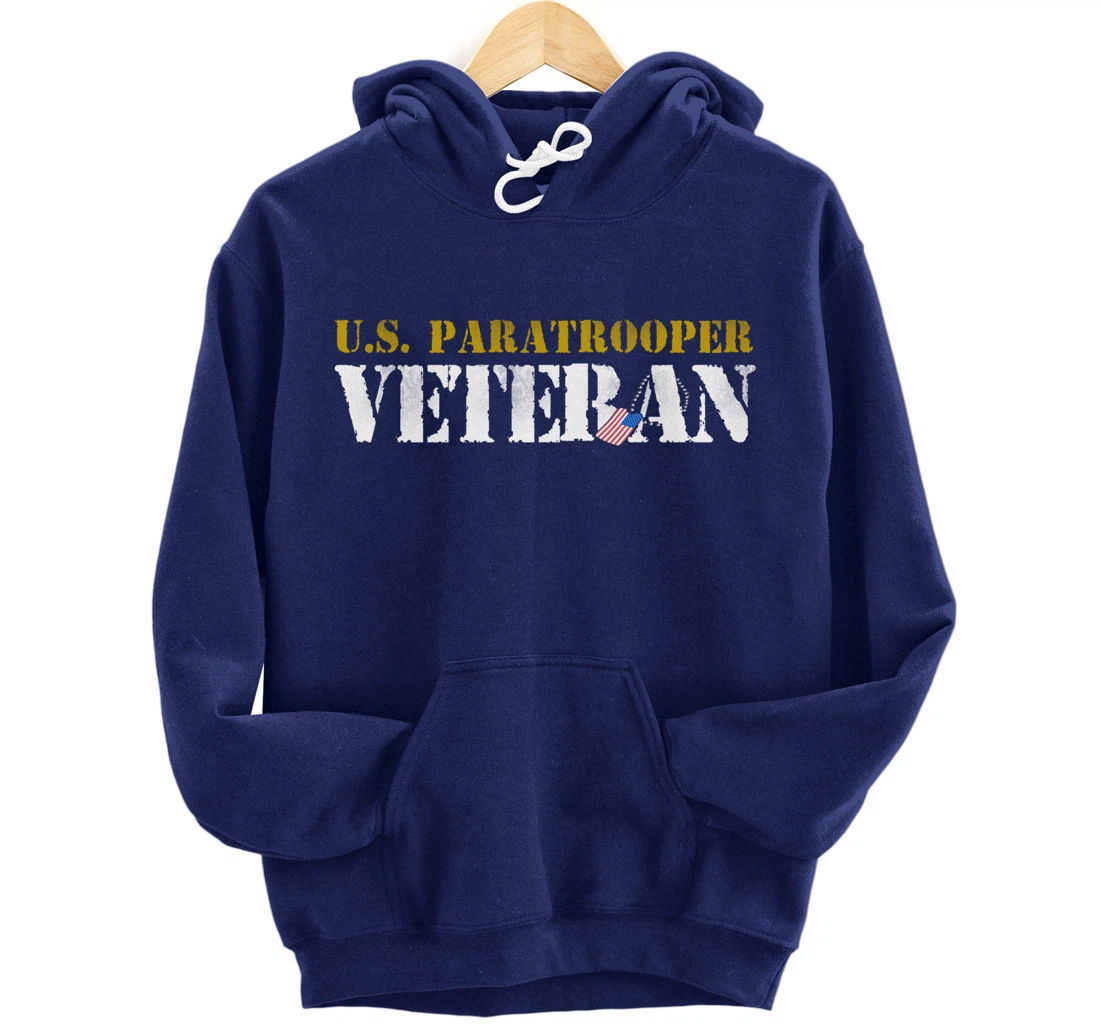 US Paratrooper Army Veteran Airborne Division Pullover Hoodie