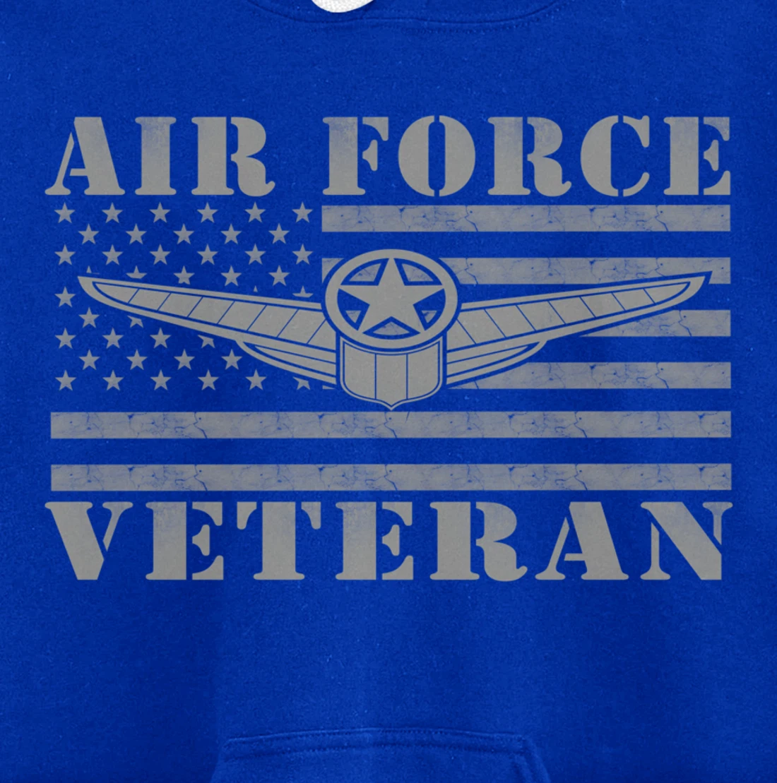 Veteran US Air Force - American Flag Veterans Mens Top Pullover Hoodie