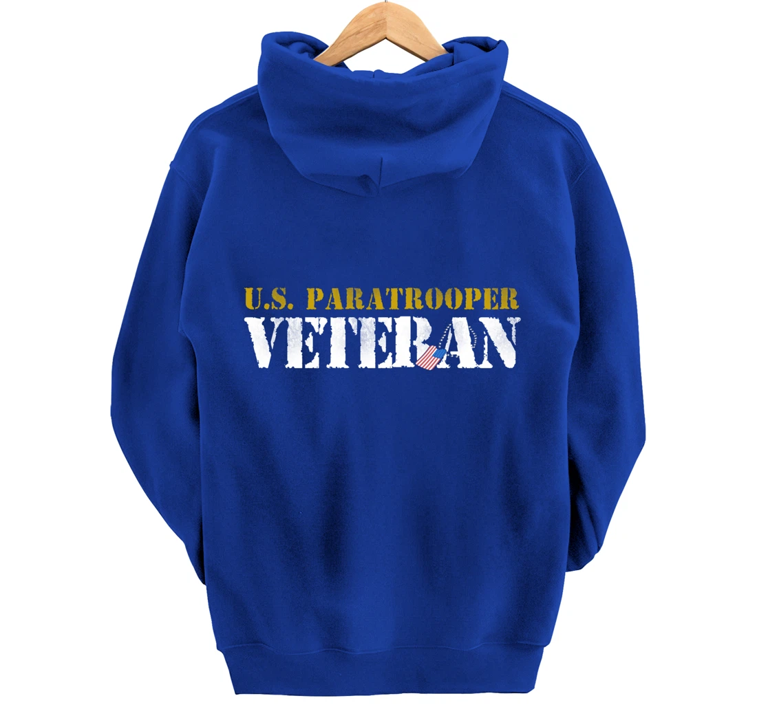 US Paratrooper Army Veteran Airborne Division Pullover Hoodie