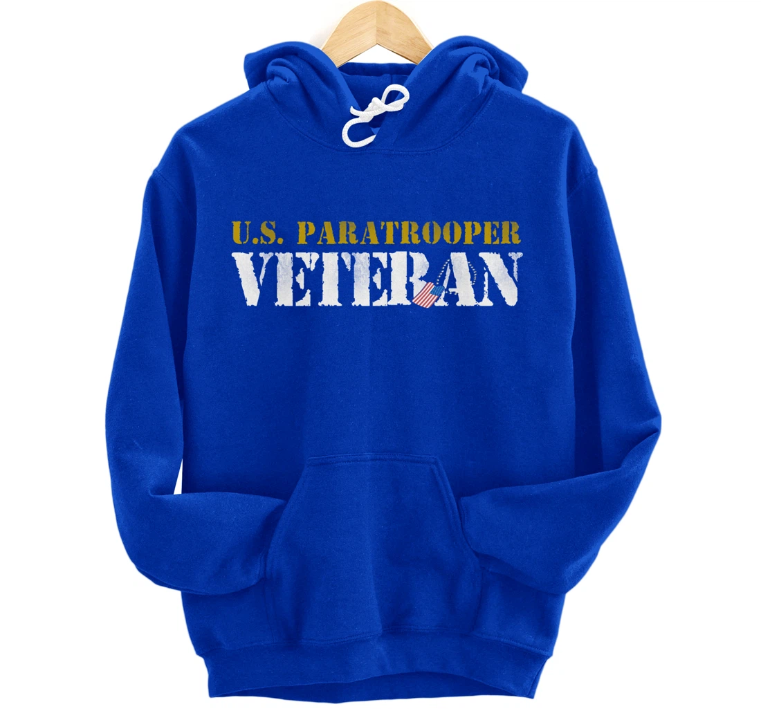 US Paratrooper Army Veteran Airborne Division Pullover Hoodie