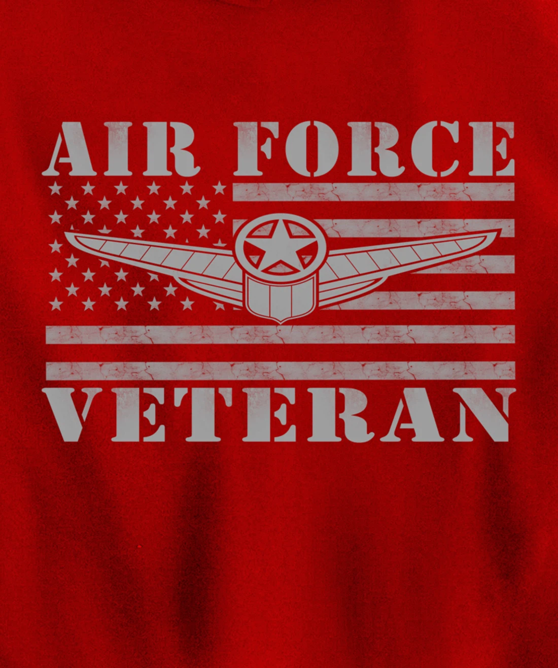 Veteran US Air Force - American Flag Veterans Mens Top Pullover Hoodie