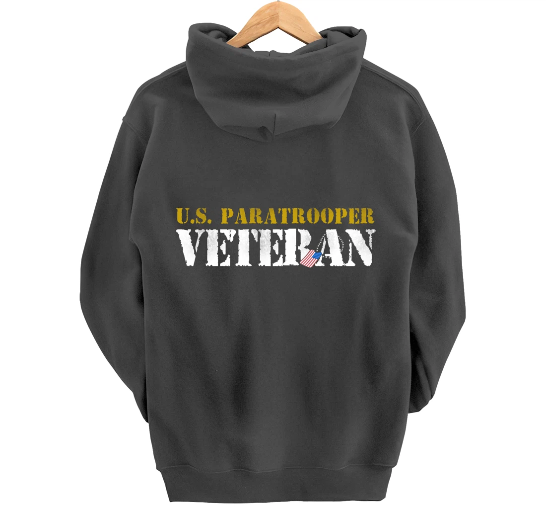 US Paratrooper Army Veteran Airborne Division Pullover Hoodie