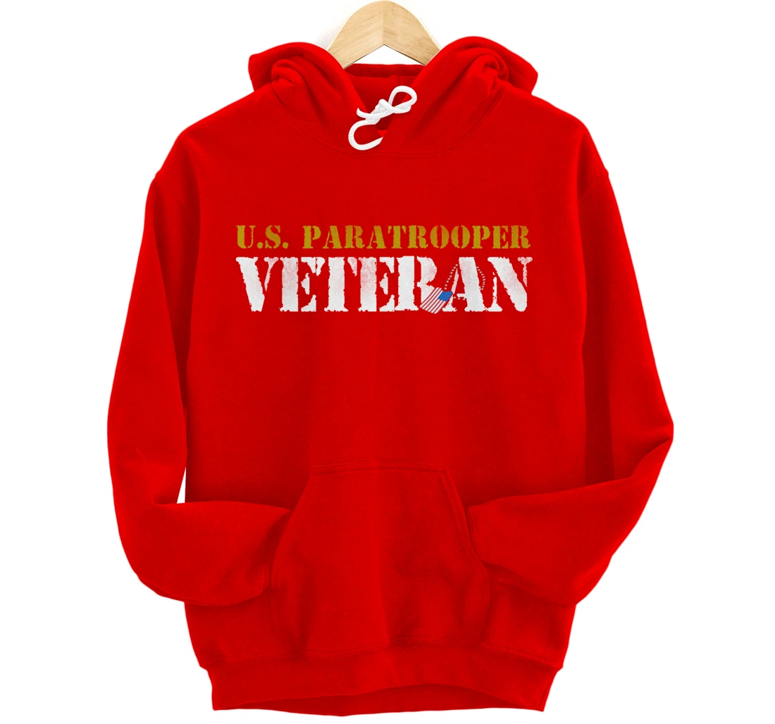 US Paratrooper Army Veteran Airborne Division Pullover Hoodie