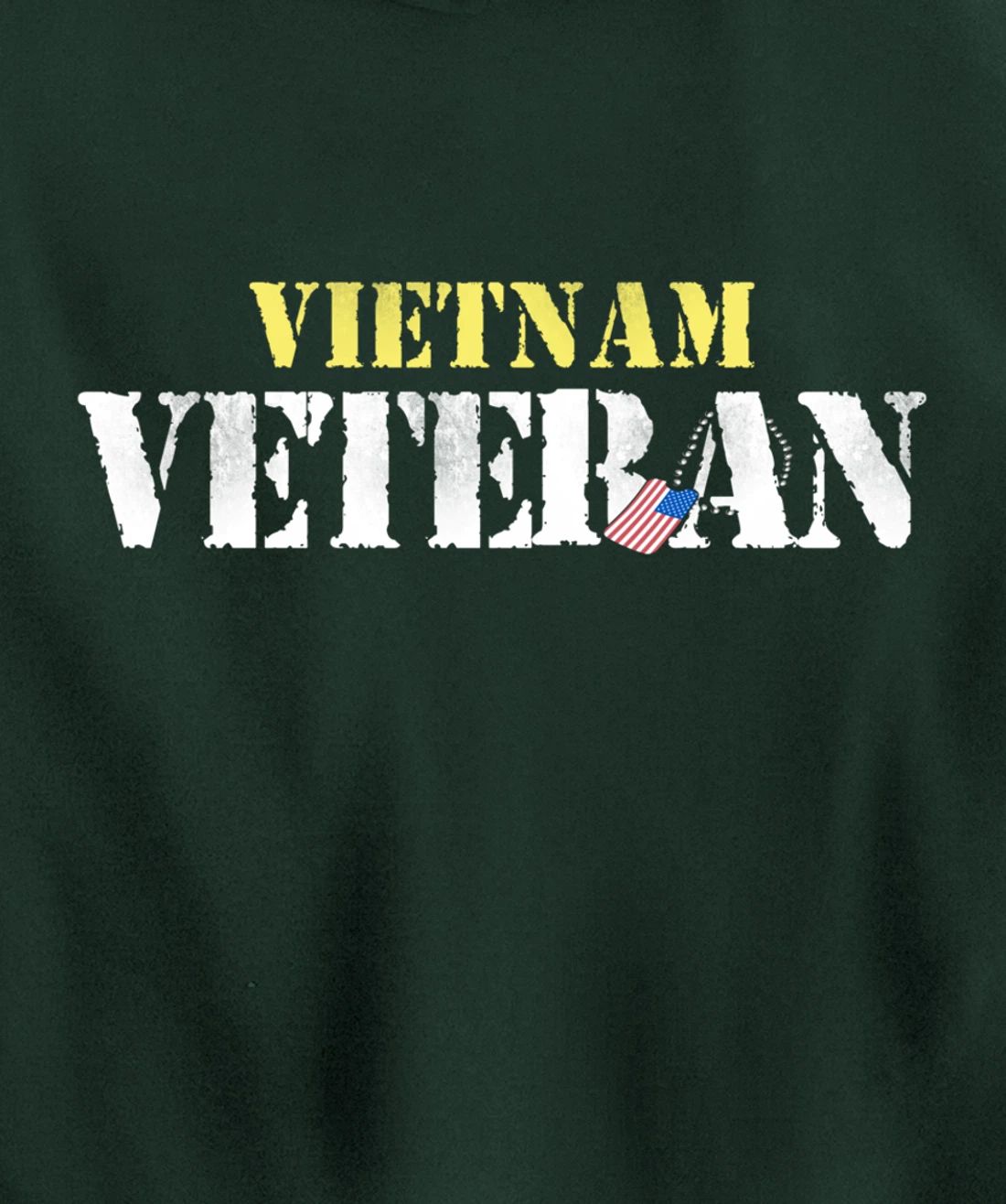 Vietnam Veteran US Flag Gift - Vietnam War Vet Pullover Hoodie