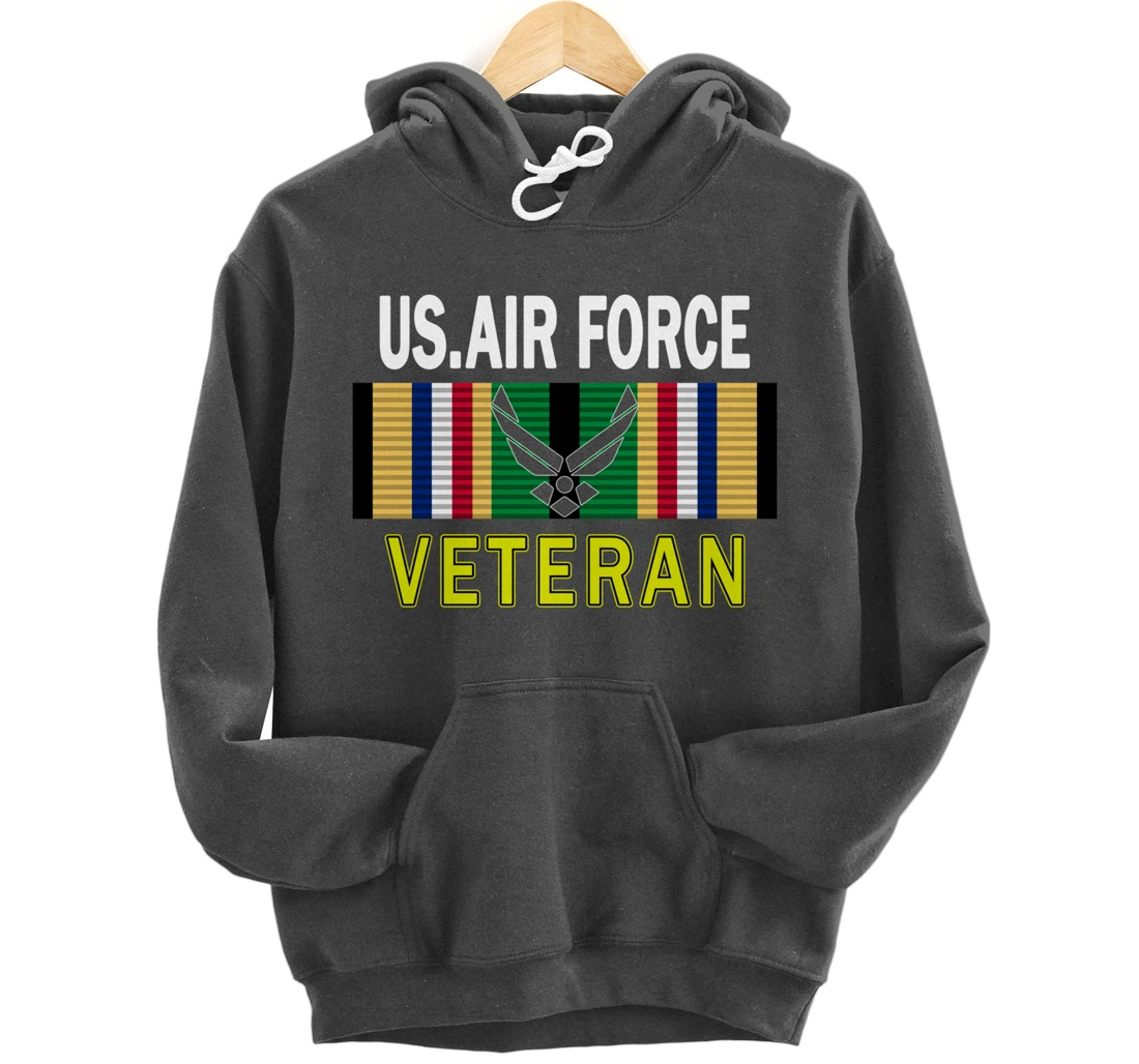 Air Force US Veterans Day Gift Shirt-US Air Force Veteran Pullover Hoodie