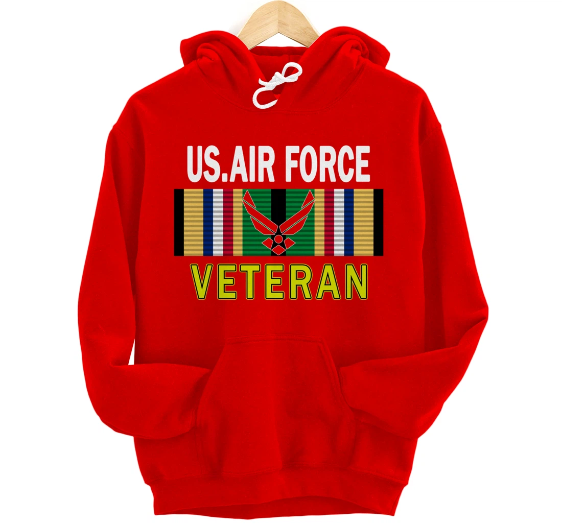 Air Force US Veterans Day Gift Shirt-US Air Force Veteran Pullover Hoodie