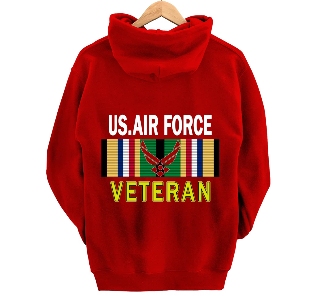 Air Force US Veterans Day Gift Shirt-US Air Force Veteran Pullover Hoodie