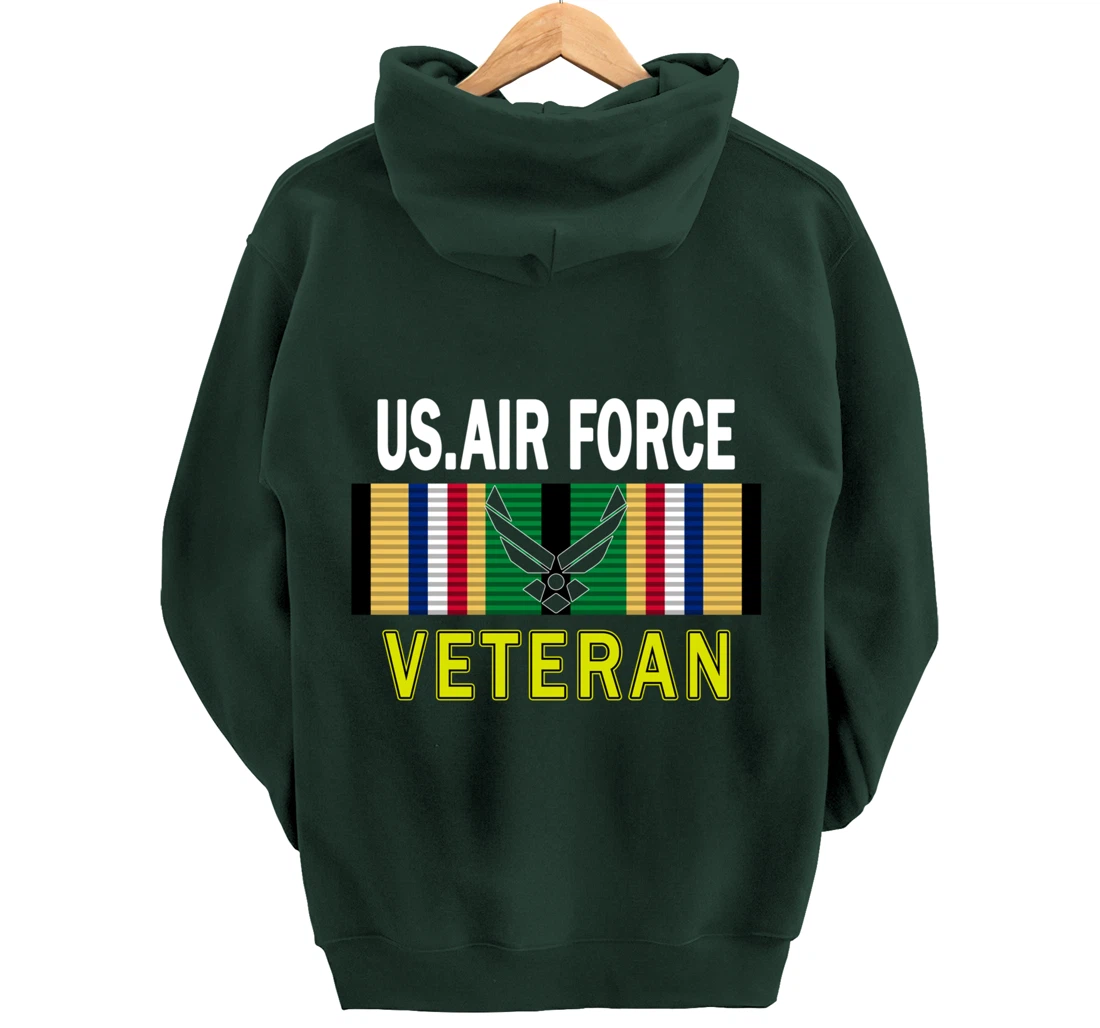 Air Force US Veterans Day Gift Shirt-US Air Force Veteran Pullover Hoodie