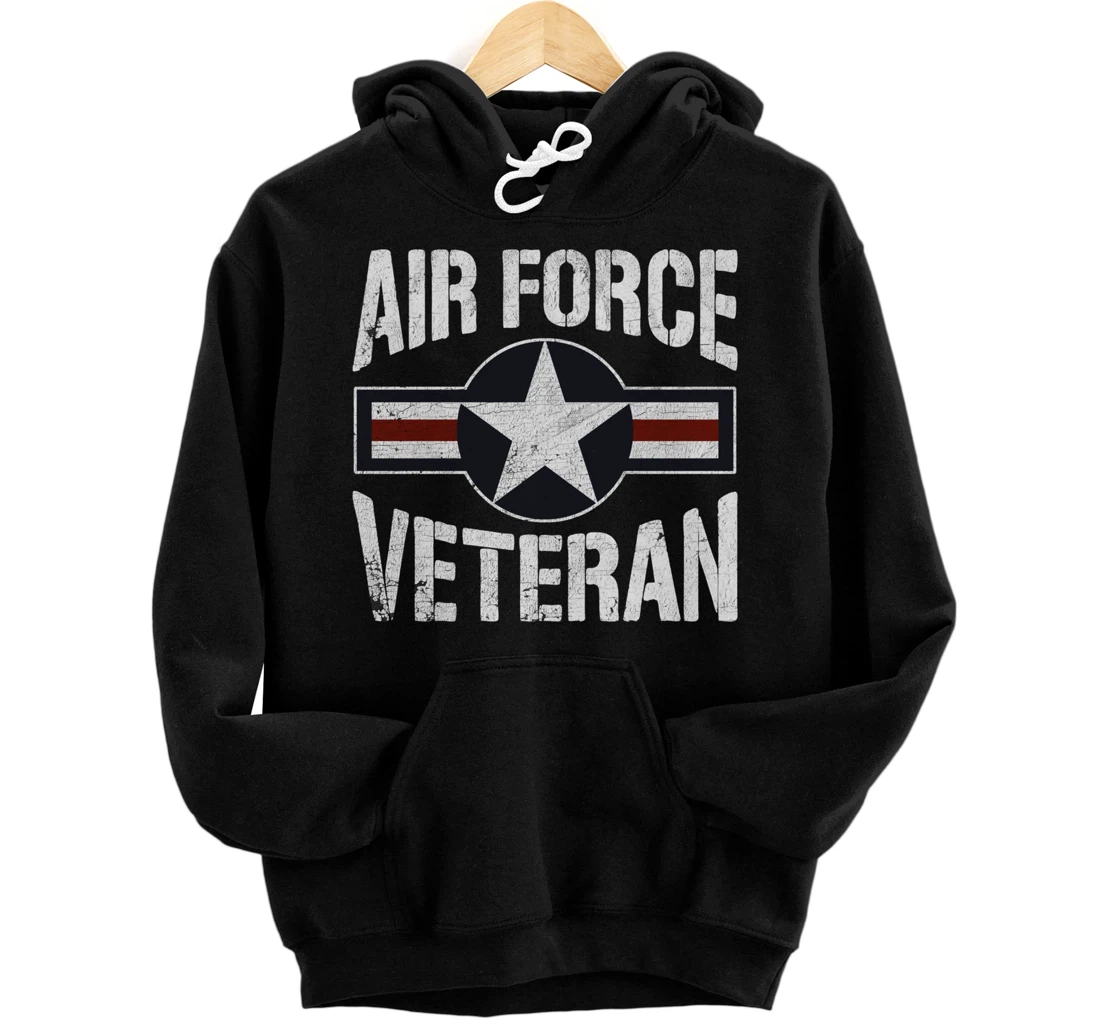 USAF Veteran - US Air Force Veteran Shirts For Men Women Pullover Hoodie