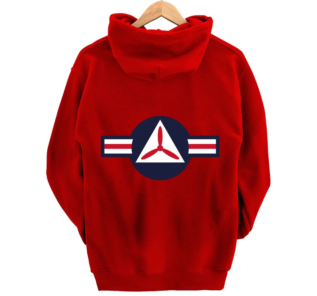 Civil Air Patrol Roundel Air Force CAP Military Veteran USA Pullover Hoodie