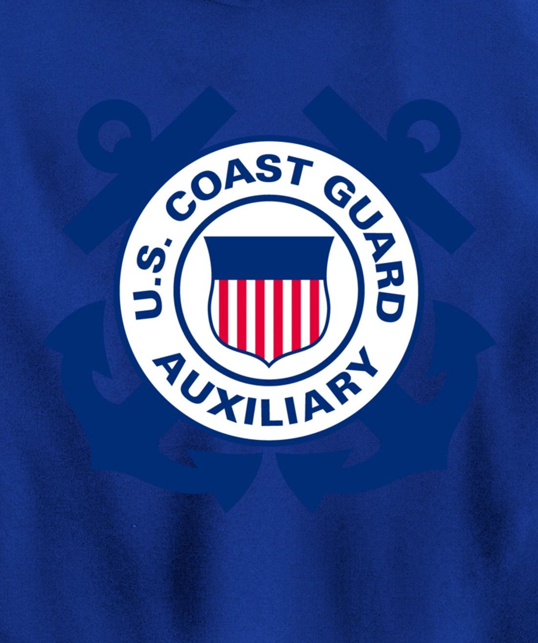 United States Coast Guard Auxiliary Logo Military Veteran Pullover Hoodie