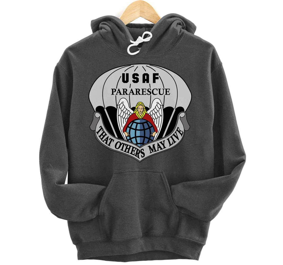 Air Force Pararescue Insignia PJ Military Veteran Patriotic Pullover Hoodie