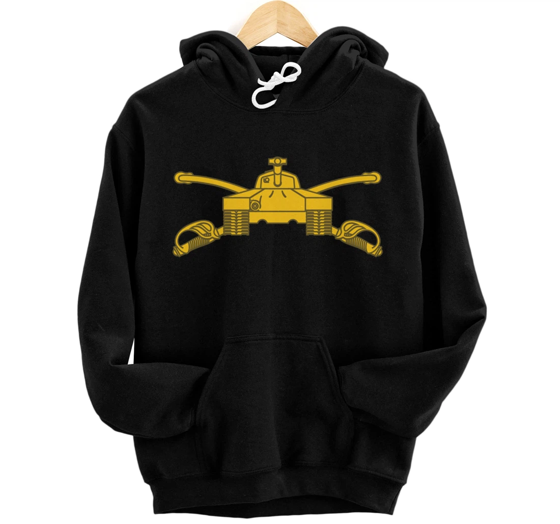 US Army Armor Branch Insignia Military Tank Veteran Tanker Pullover Hoodie