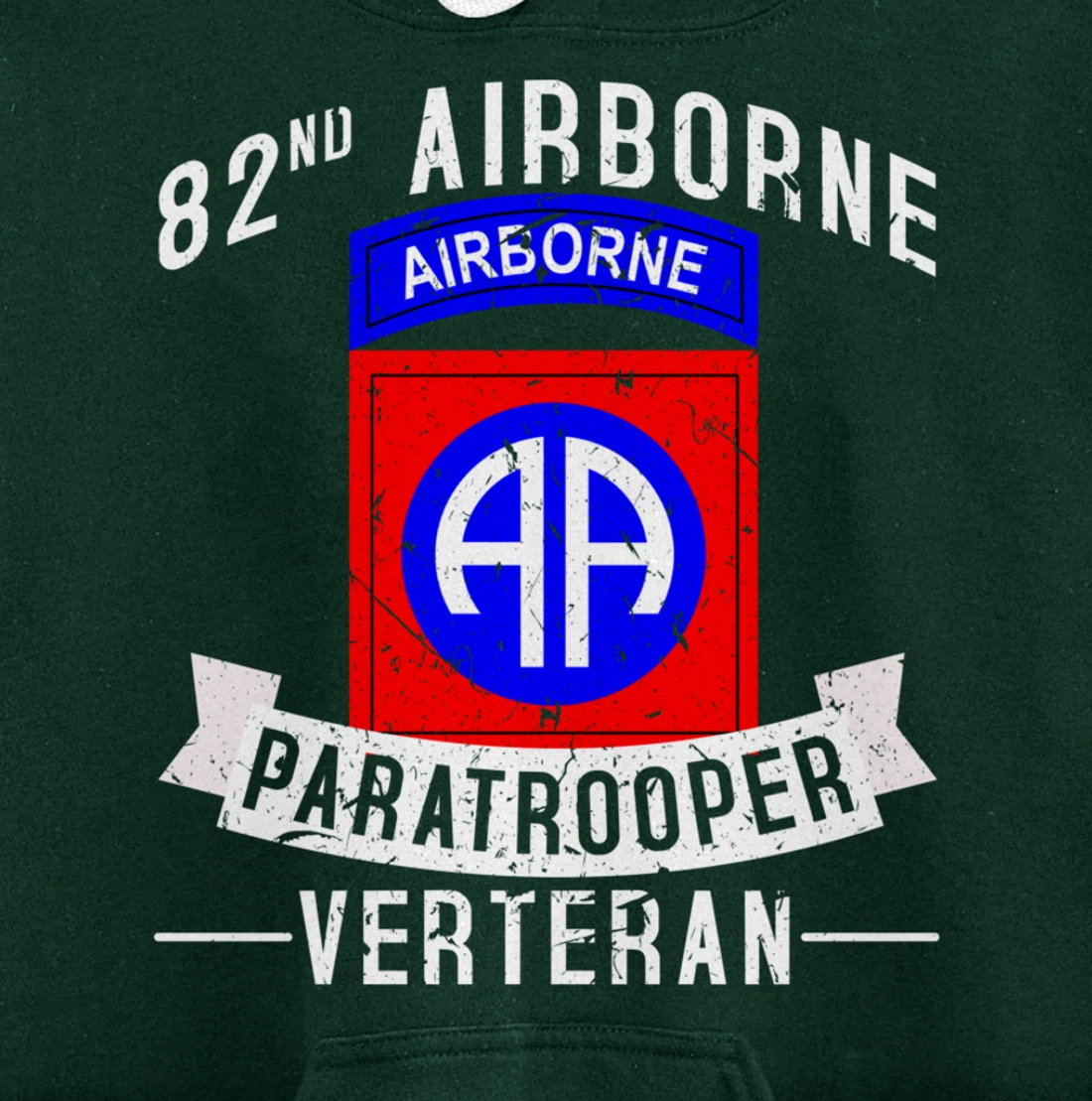 82nd Airborne Division Paratrooper Army Veteran Pullover Hoodie