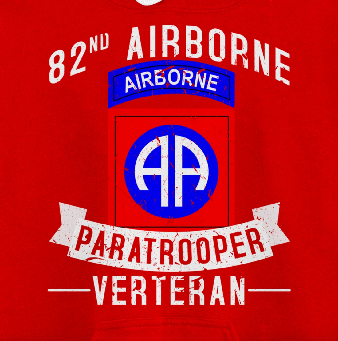 82nd Airborne Division Paratrooper Army Veteran Pullover Hoodie