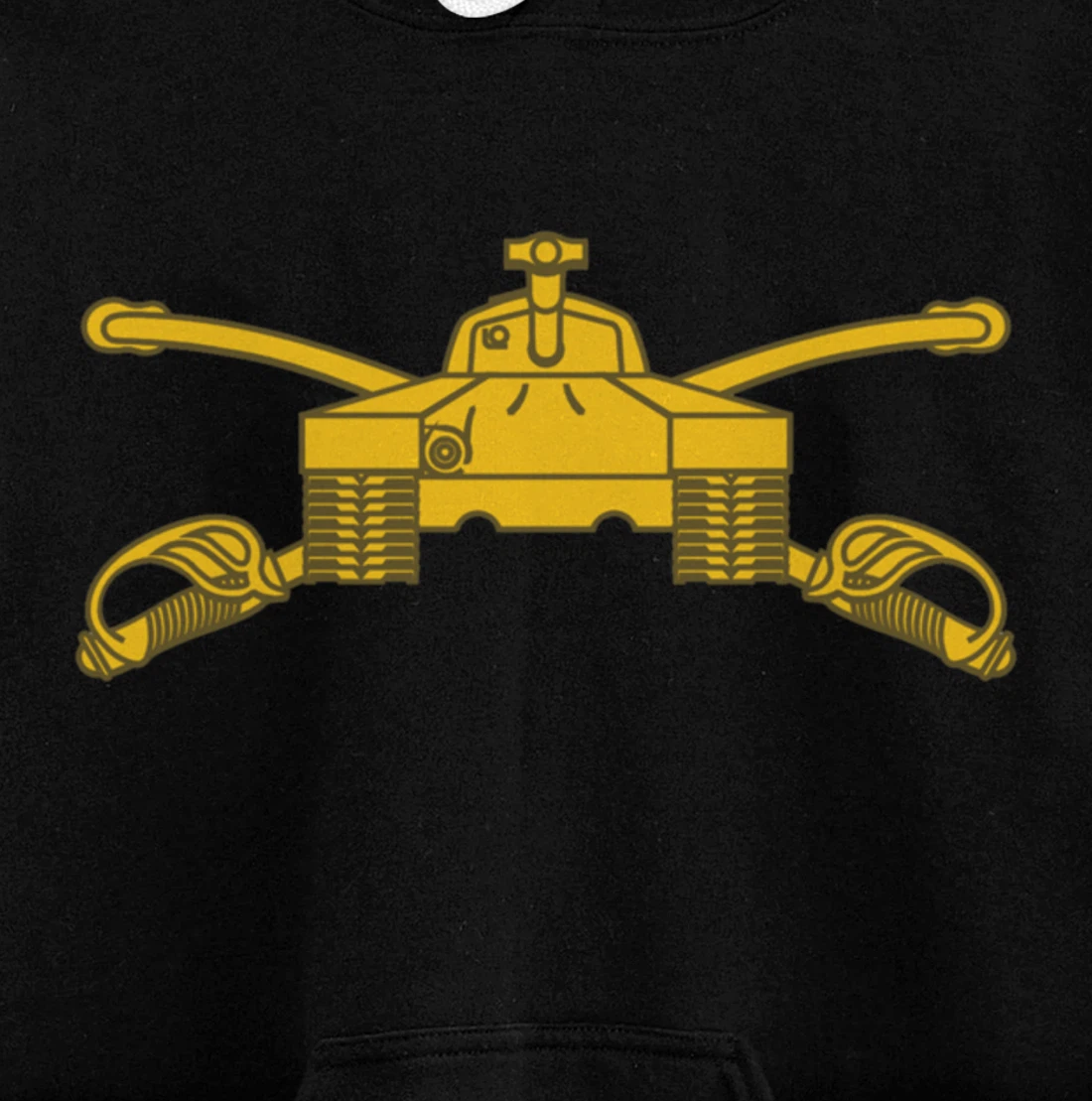 US Army Armor Branch Insignia Military Tank Veteran Tanker Pullover Hoodie