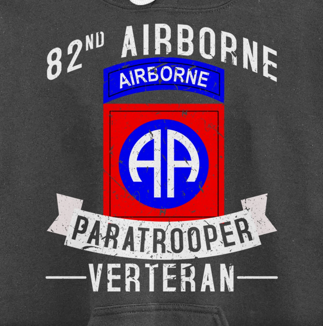 82nd Airborne Division Paratrooper Army Veteran Pullover Hoodie