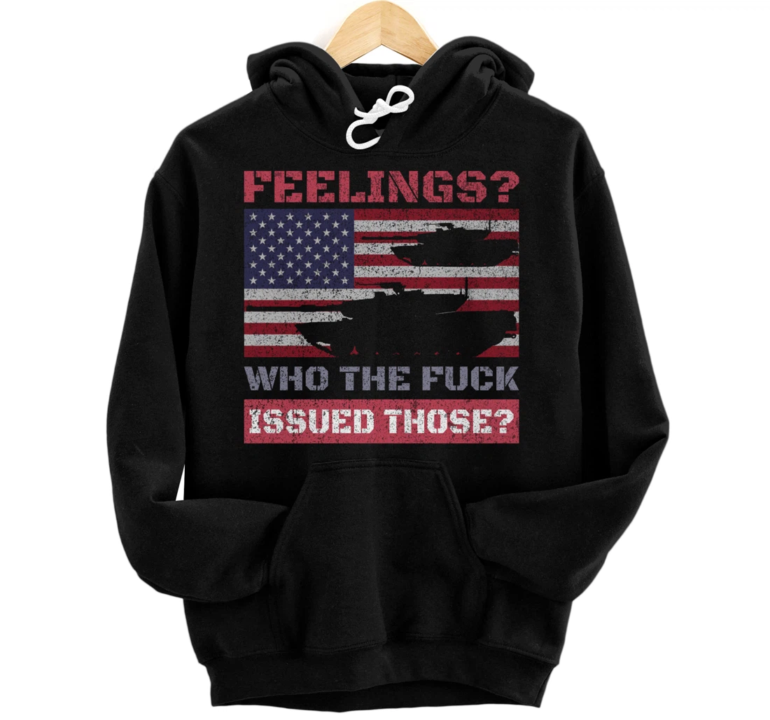 M1 Abrams Tank Veteran Gift Army Tanker USA Flag Pullover Hoodie