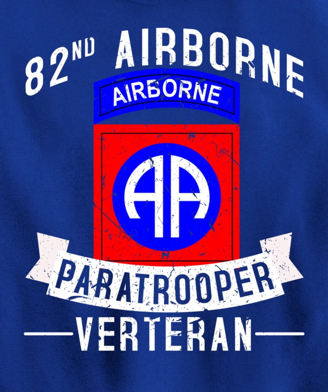82nd Airborne Division Paratrooper Army Veteran Pullover Hoodie