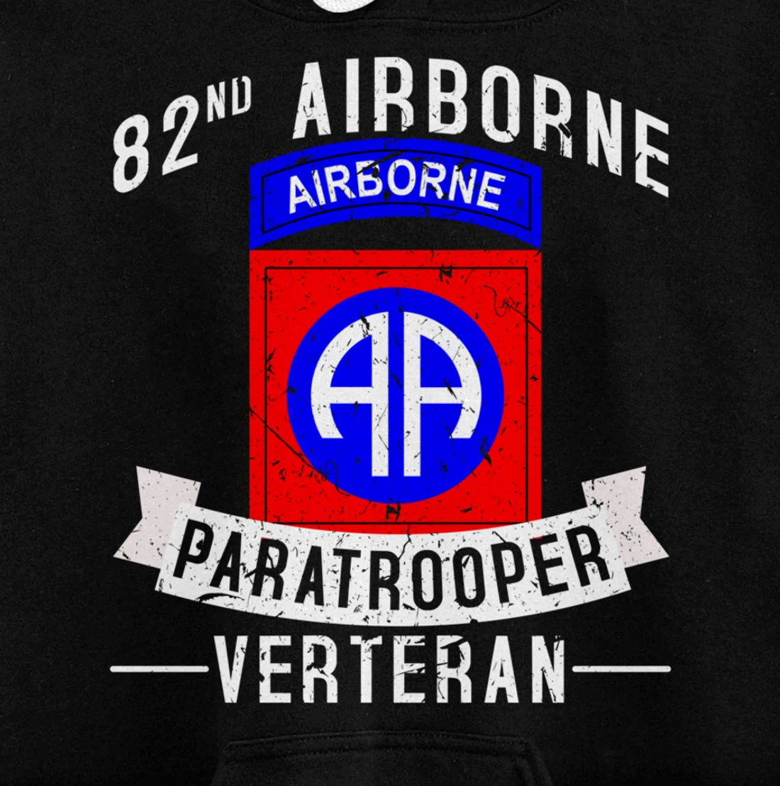 82nd Airborne Division Paratrooper Army Veteran Pullover Hoodie