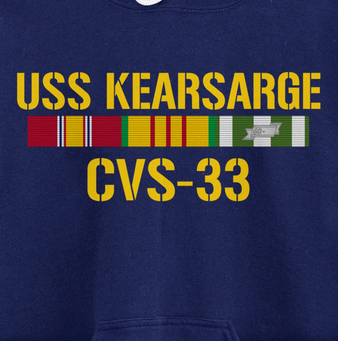USS Kearsarge CVS-33 Vietnam Veteran Pullover Hoodie