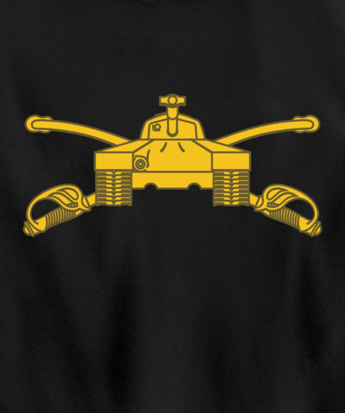 US Army Armor Branch Insignia Military Tank Veteran Tanker Pullover Hoodie