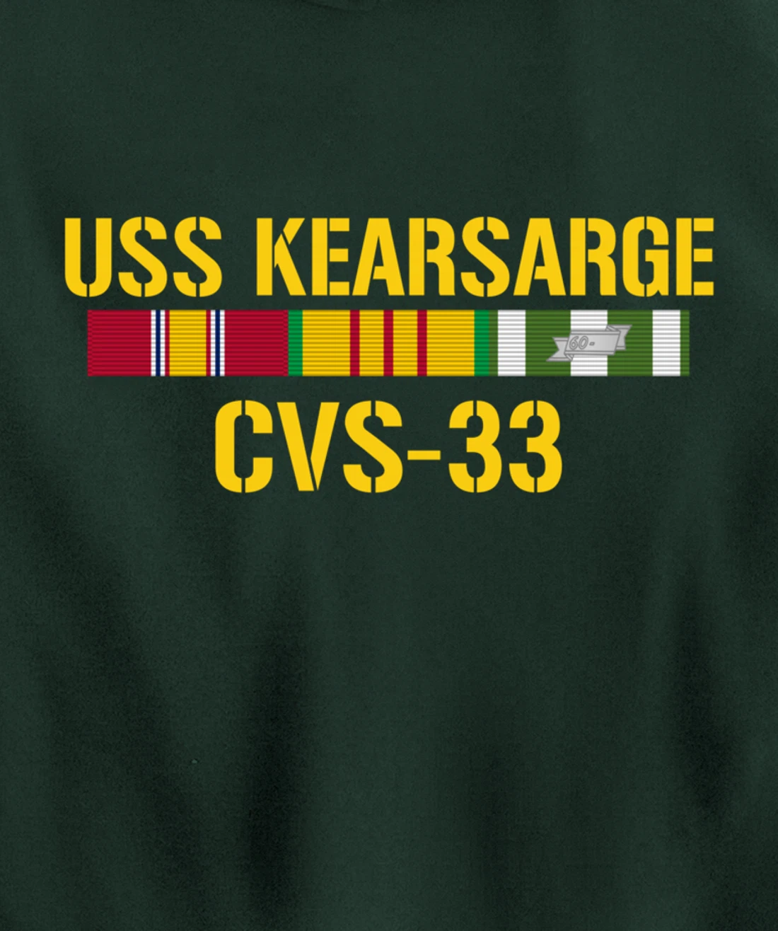 USS Kearsarge CVS-33 Vietnam Veteran Pullover Hoodie