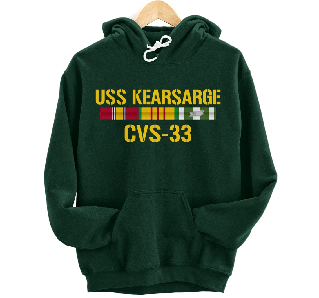 USS Kearsarge CVS-33 Vietnam Veteran Pullover Hoodie