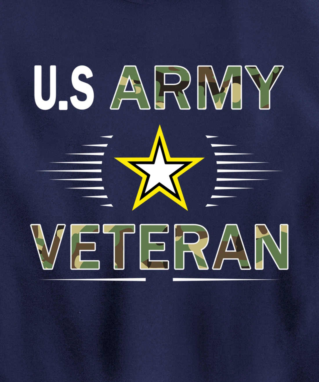 US Army Veteran Hoodie Funny Veterans Day Cool Gift Pullover Hoodie