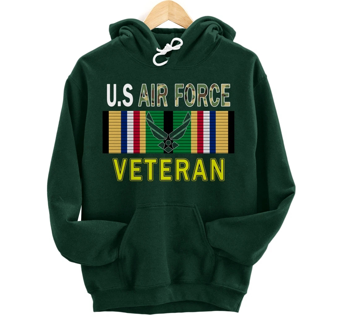 Air Force US Veterans Day Gift Shirt-US Air Force Veteran Pullover Hoodie