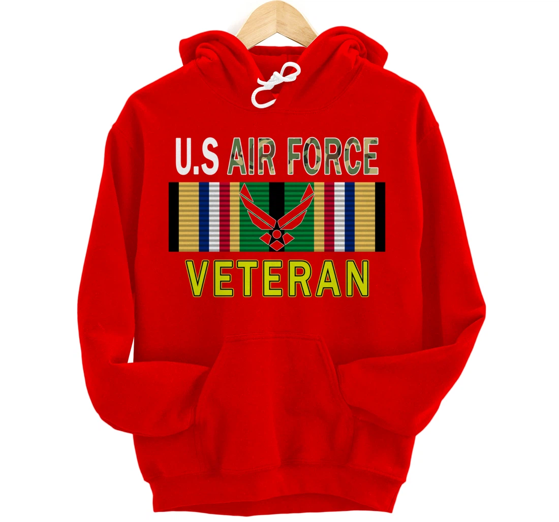 Air Force US Veterans Day Gift Shirt-US Air Force Veteran Pullover Hoodie