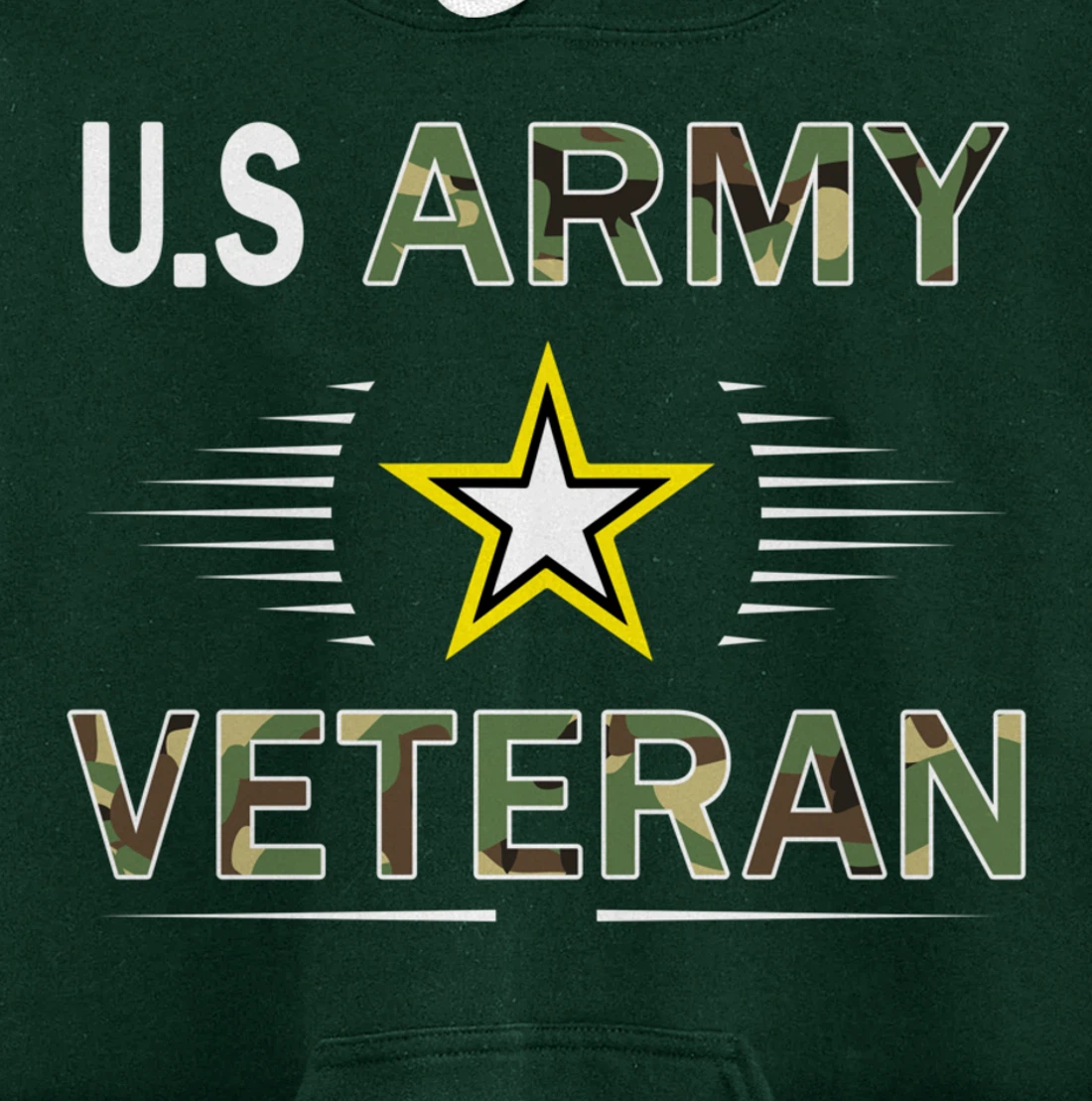 US Army Veteran Hoodie Funny Veterans Day Cool Gift Pullover Hoodie