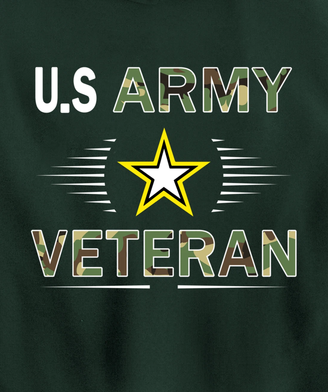 US Army Veteran Hoodie Funny Veterans Day Cool Gift Pullover Hoodie