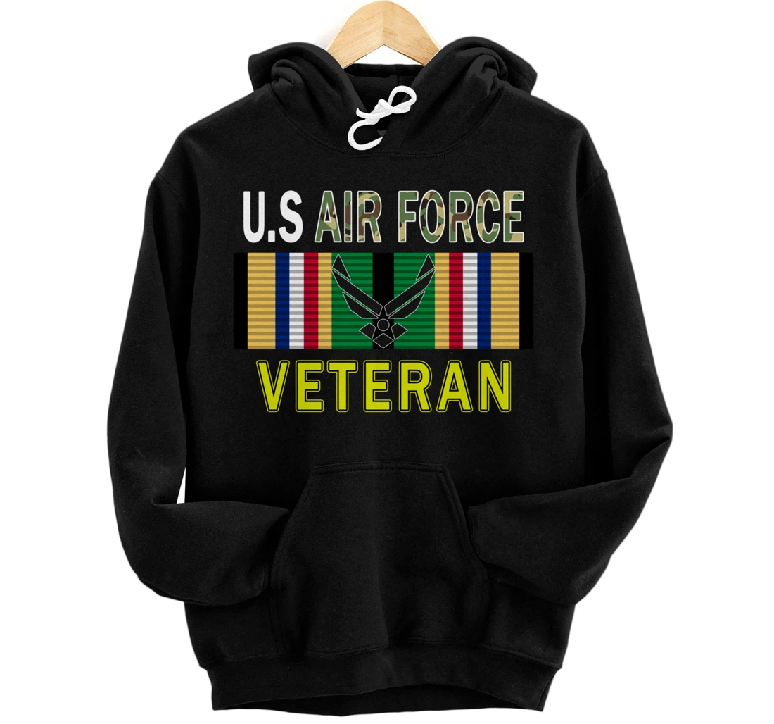Air Force US Veterans Day Gift Shirt-US Air Force Veteran Pullover Hoodie