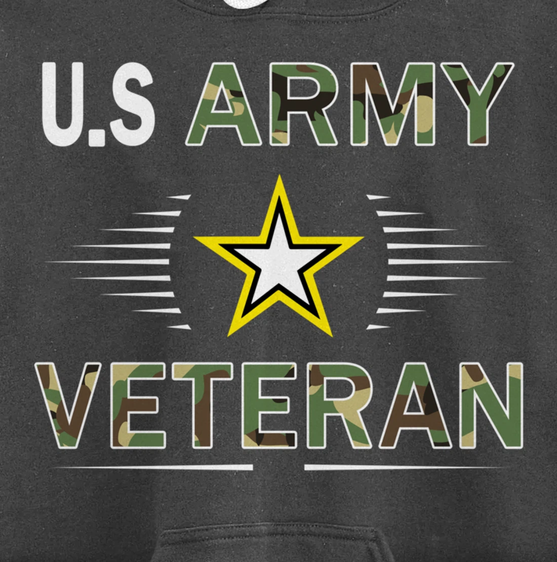 US Army Veteran Hoodie Funny Veterans Day Cool Gift Pullover Hoodie