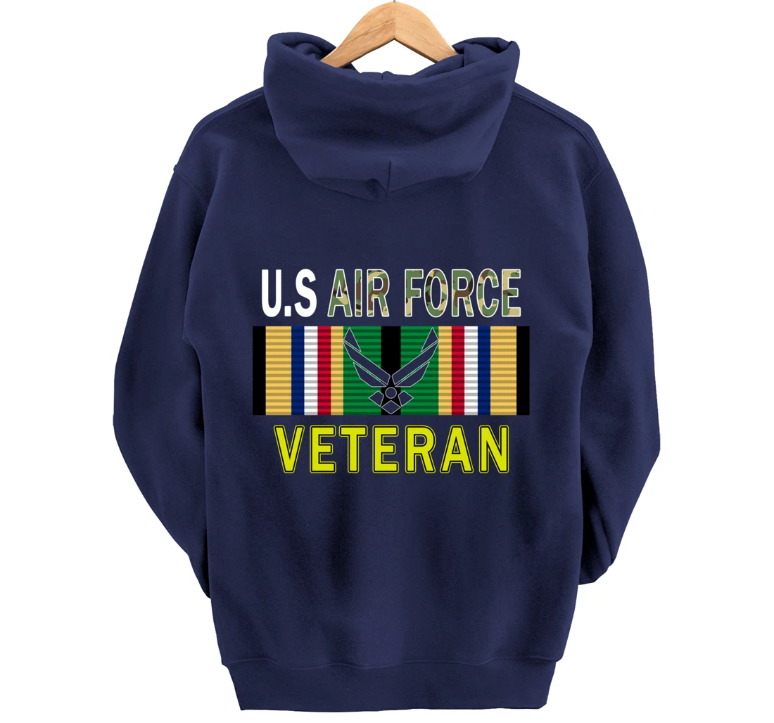 Air Force US Veterans Day Gift Shirt-US Air Force Veteran Pullover Hoodie