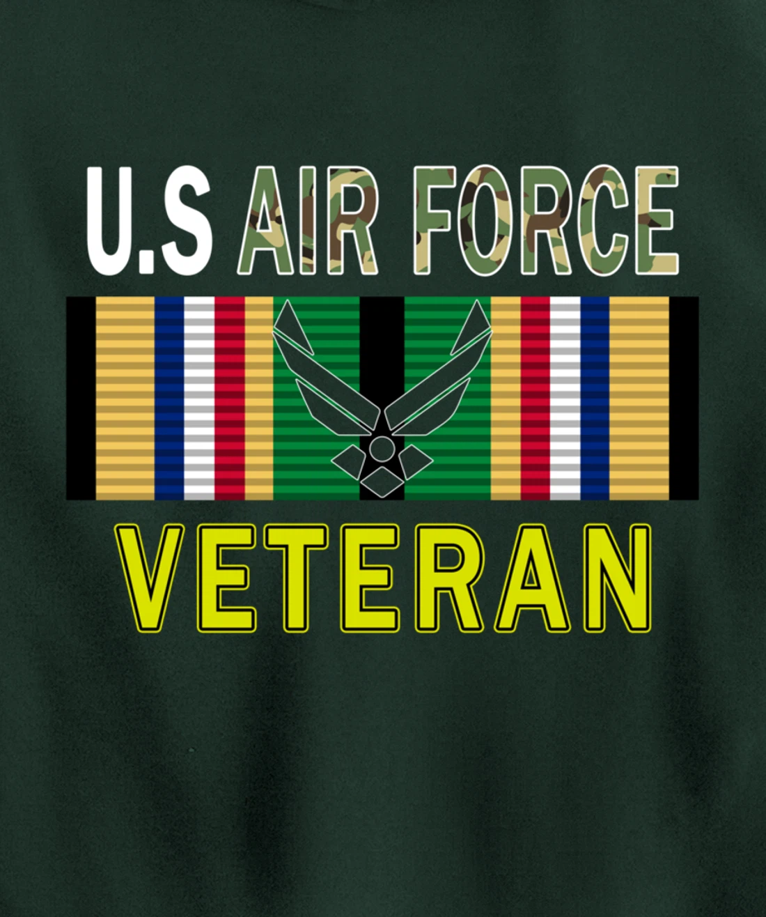 Air Force US Veterans Day Gift Shirt-US Air Force Veteran Pullover Hoodie