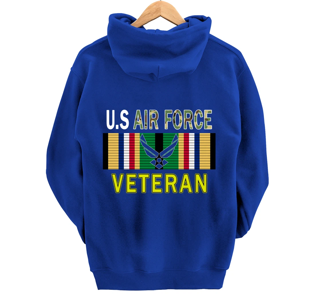 Air Force US Veterans Day Gift Shirt-US Air Force Veteran Pullover Hoodie